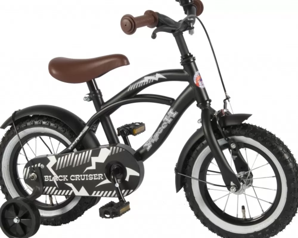 Black Cruiser 14 Inch 25 Cm Jongens Terugtraprem Matzwart^Volare Online