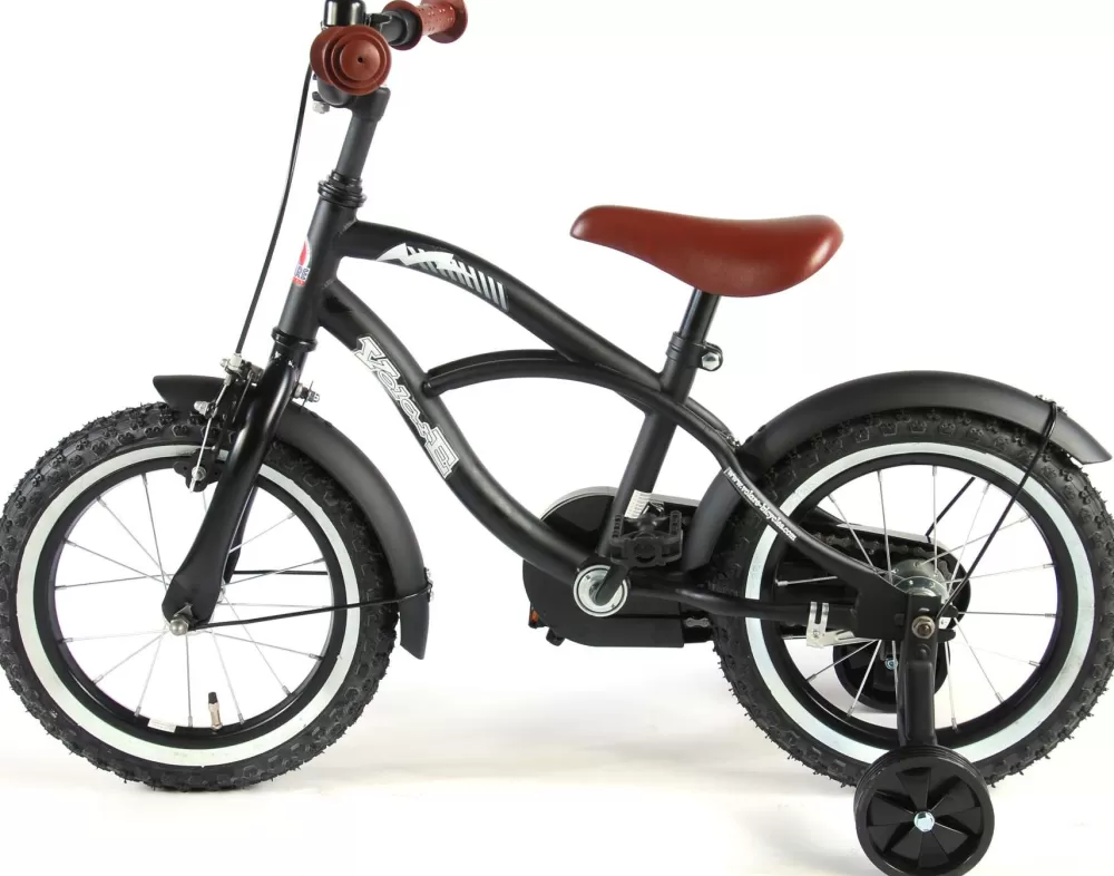 Black Cruiser 14 Inch 25 Cm Jongens Terugtraprem Matzwart^Volare Online