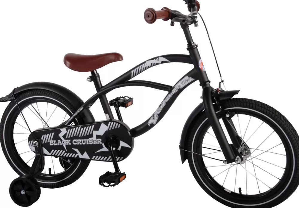 Black Cruiser 16 Inch 25,4 Cm Jongens Terugtraprem Zwart^Volare Fashion