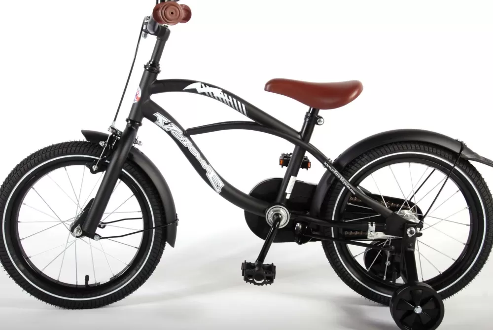 Black Cruiser 16 Inch 25,4 Cm Jongens Terugtraprem Zwart^Volare Fashion