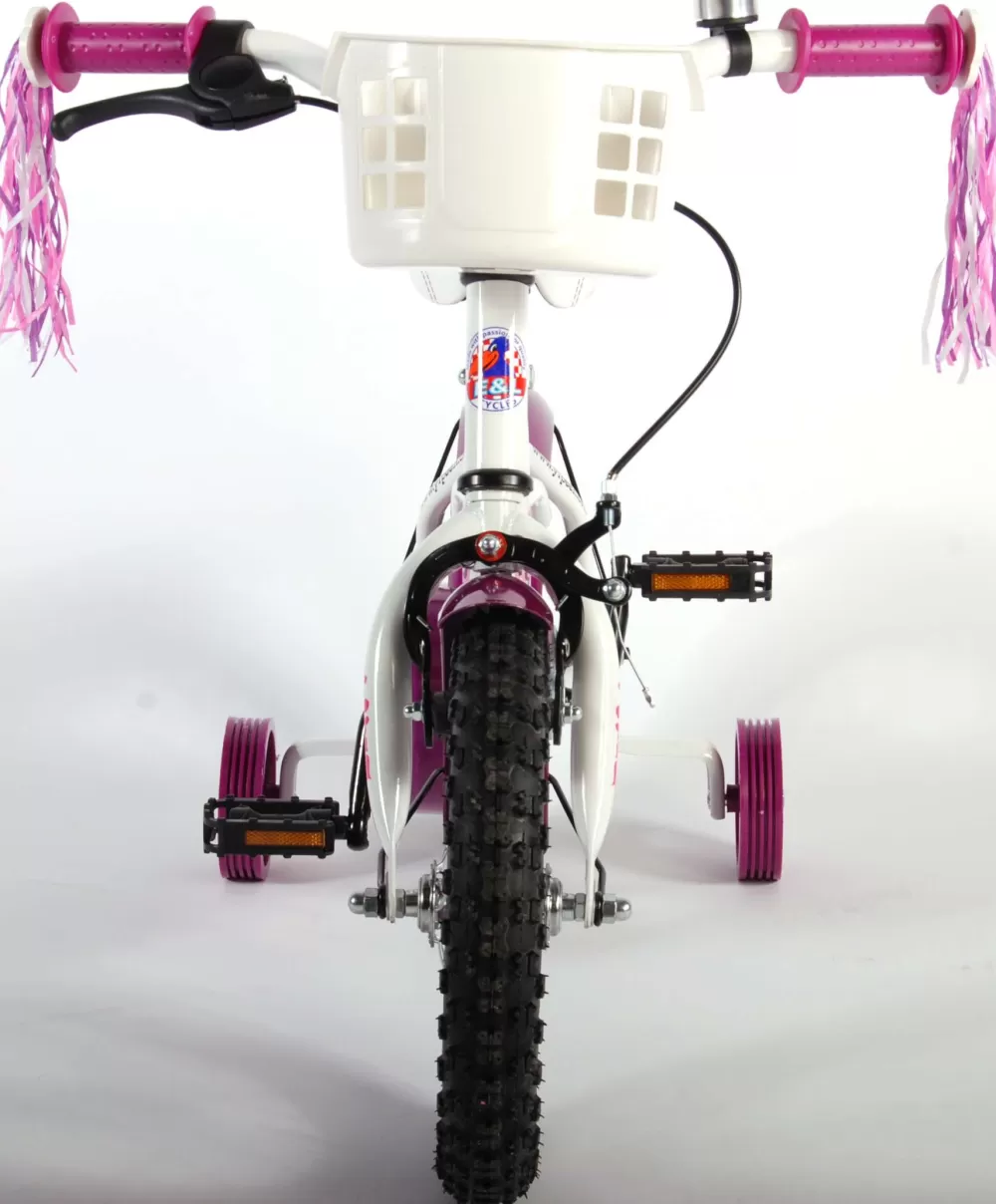 Heart Cruiser 12 Inch 23 Cm Meisjes Terugtraprem Wit/Paars^Volare Best