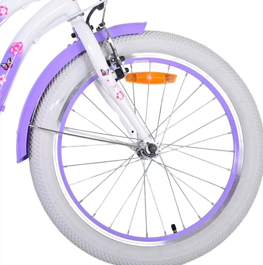 Lovely 20 Inch 27,5 Cm Meisjes 7V V-Brakes Paars/Wit^Volare New