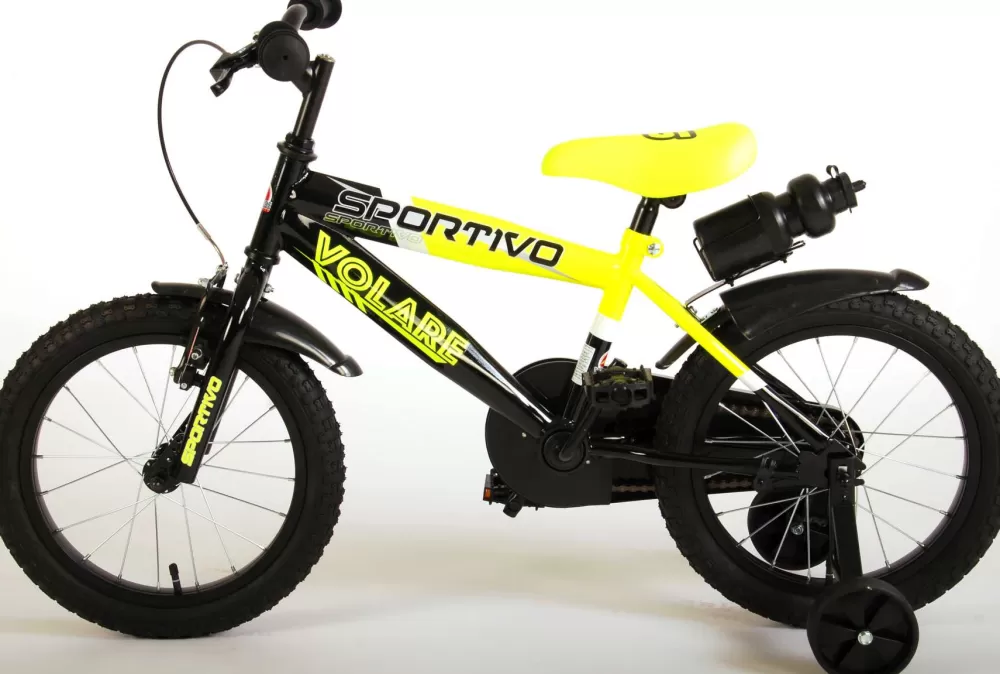 Sportivo 16 Inch 27,5 Cm Jongens Terugtraprem Geel/Zwart^Volare Best