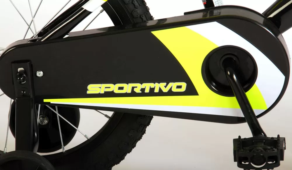 Sportivo 16 Inch 27,5 Cm Jongens Terugtraprem Geel/Zwart^Volare Best