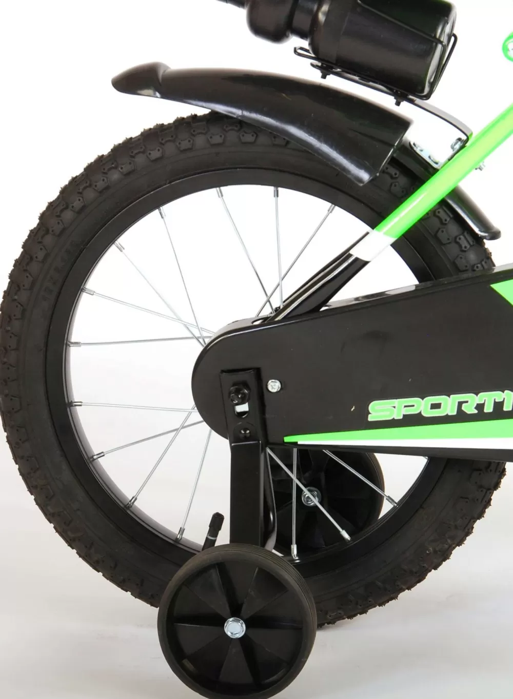 Sportivo 16 Inch 27,5 Cm Jongens Terugtraprem Groen/Zwart^Volare Outlet