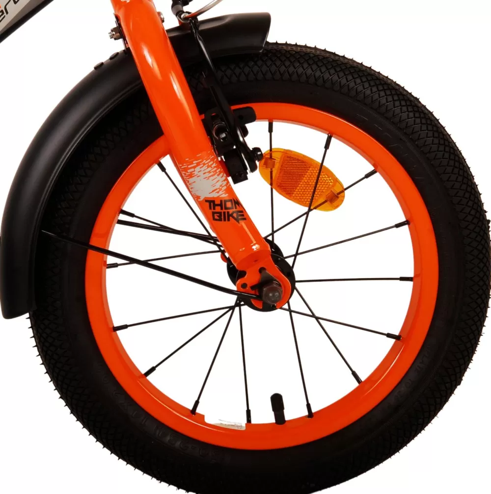 Thombike 14 Inch 22,5 Cm Jongens Terugtraprem Zwart/Oranje^Volare Clearance