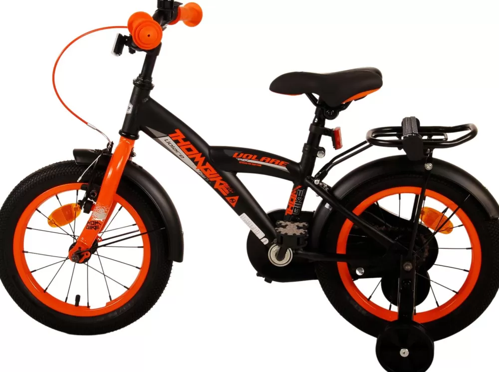 Thombike 14 Inch 22,5 Cm Jongens Terugtraprem Zwart/Oranje^Volare Clearance