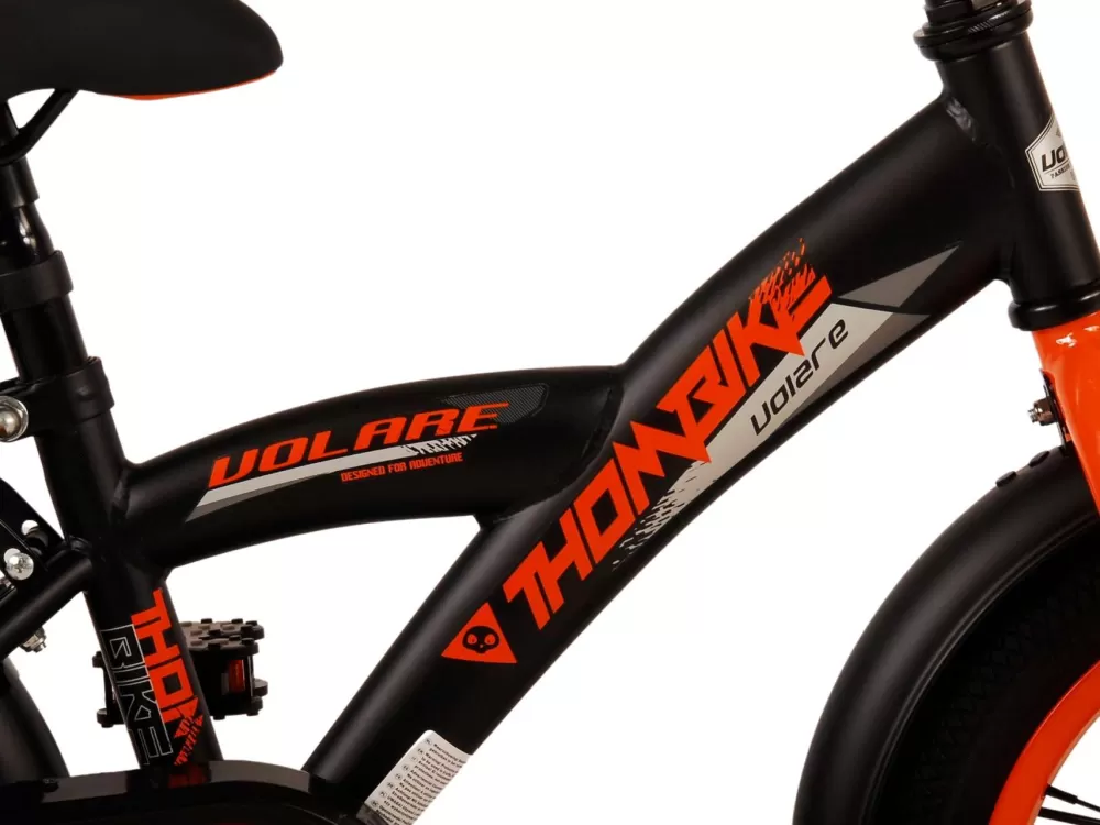 Thombike 14 Inch 22,5 Cm Jongens Terugtraprem Zwart/Oranje^Volare Clearance