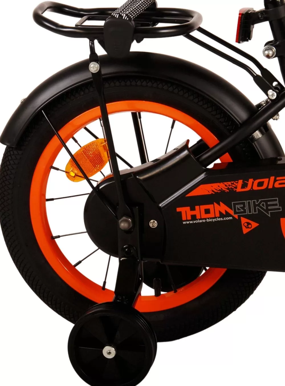 Thombike 14 Inch 22,5 Cm Jongens Terugtraprem Zwart/Oranje^Volare Clearance