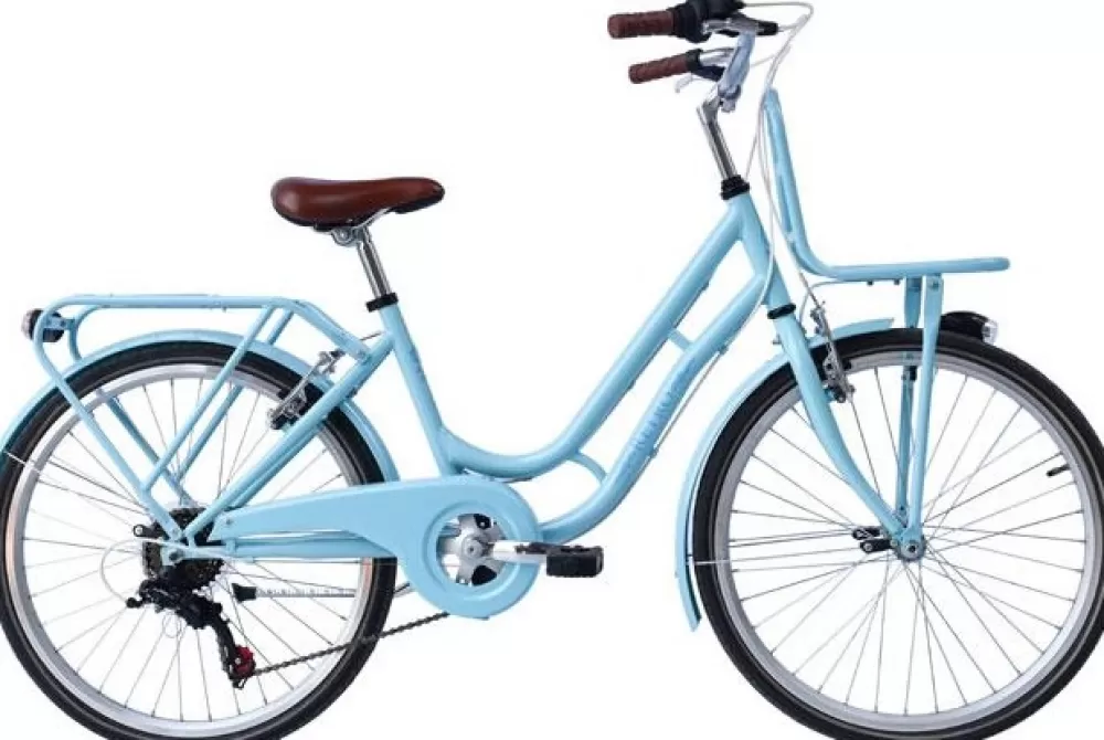 Retro 22 Inch 34 Cm Meisjes 6V V-Brakes Lichtblauw^Wings Clearance