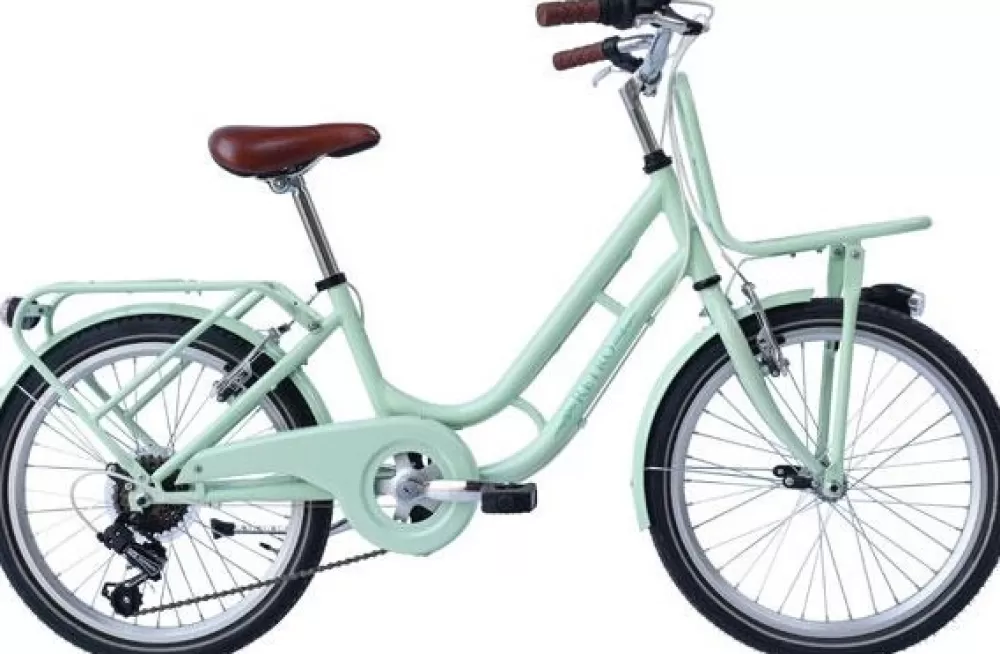 Retro 22 Inch 34 Cm Meisjes 6V V-Brakes Lichtgroen^Wings Discount